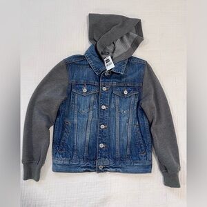 GAP Kids Hooded Icon Denim Jacket NWT